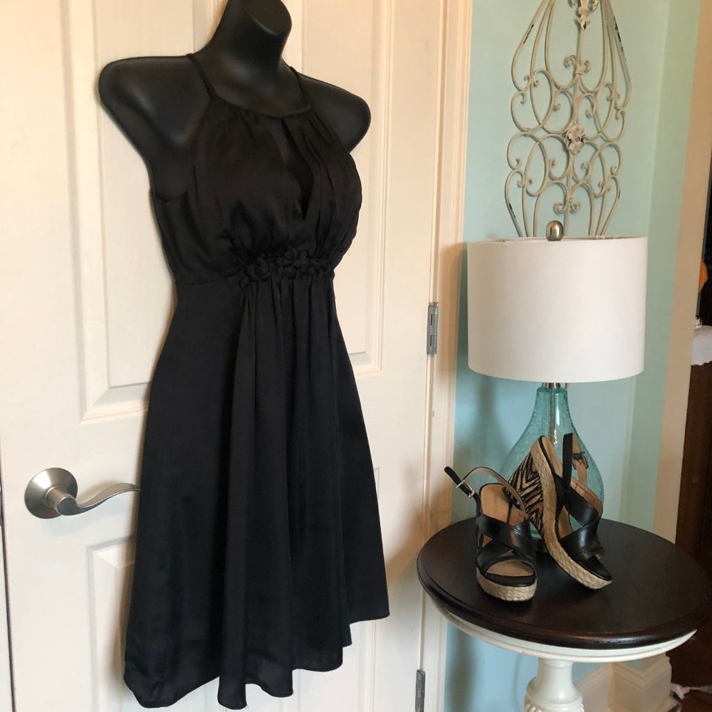 🌺3 for $25🌺Esley Blk Dress cut out flower detail